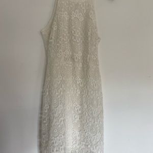 White lace dress